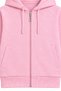 41610-26 Girl's 3-Threaded Hooded Zippered Stone Sun Patterned Sweatshirt 13–16 Years Old - 6