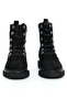 Genuine Suede Leather Zippered Black Women's Boots - 264871 - 3
