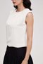 Sleeveless Solid Blouse - 5