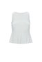 Plain Sleeveless Formal Blouse - 2