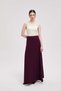 A-Line Ribbed Knit Long Skirt