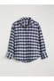 Quality Pieces from Çelebi Store: Checkered Embroidered Loose Fit Women's Lumberjack Shirt - 6