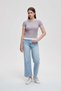 Short Solid Top with Short Sleeves - 4