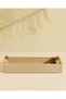 Brandon Beige Textured Decorative Tray With Handles 37.8x20.2cm - 2