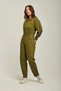 Solid Long-Sleeve Jumpsuit - 3