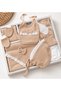 100% Cotton 10-Piece Newborn Baby Girl Hospital Discharge Bodysuit Set with Baby Collar and Blanket - 4