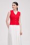 Plain Sleeveless Waist-Length Top - 2