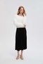 Solid Long-Sleeve Fur Sweater - 3