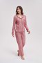 Women's Checked Long-Sleeve Pyjamas with Front Buttons - 2