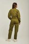 Solid Long-Sleeve Jumpsuit - 5