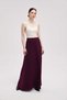 A-Line Ribbed Knit Long Skirt - 3