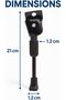 21cm Electric Scooter Side Stand – Heavy Duty Steel Kickstand for Delivery E-Bikes, Universal Side Mount, Stable Anti-Slip Foot, Fits Commuter Scooters - 7