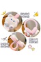 Cute Cat Ear Paw Hello Kitty Patterned White Young Girls' Plush Earmuff Cat Furry Bowknot Winter Ear Warmer Hat Cold-Proof - 2