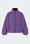 Purple Anu Oversize Zippered Fleece Cardigan - 4