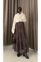 Ceylan Desen Bambi Chiffon Skirt - 1121 - Brown