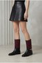 Sofia Women's Boots with Removable Belt Buckle Leather & Suede - 3