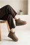 Women's Suede-Look Thick Platform Sole Mini Winter Boots with Fur Inside