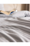 Absolon Double Cotton Printed Sheet and Duvet Cover Set - Gray - 7