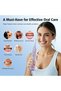 Leominor Water Dental Flosser Pick for Teeth, 300ML Portable Oral Irrigator Upgraded Tank Removable,IPX7 Waterproof, Rechargeable Travel Teeth Cleaner, Professional Electric Flossing Machine(T-Purple) - 8