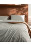 Alida Double 100% Cotton Ranforce Printed Elastic Sheet Duvet Cover Set - Mint Green - 3