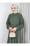 Women's Velvet Tunic Dress with Brooch Detail - 6