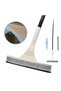 Standard Window Squeegee for Car Windows, 2-in-1 Window Cleaner for Car Windshield, Gas Station, Shower, and Glass | Auto Squeegee with Handle Soft Rubber Blade - 5