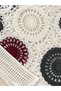 Mabel Crochet Motif Openwork Sweater Women's Burgundy - Cream - 5