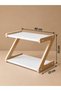 Z 2-Tier Multi-Purpose Countertop Organizer Shelf – Kitchen, Bathroom Shelf 40X22X25 cm - 2