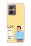 Vivo Y27 Compatible Funny Man Yellow Printed Transparent Phone Case