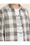 Senior Boys Grey Checked Shirt With Printed T-Shirt - 4
