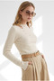 Women's Stone Detailed Beard Knitwear Sweater Kzk-19001184 - 2