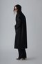 Black Estelle Maxi Cashmere Coat - 7
