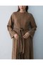 Plaid Pattern Buckle Dress - 5158 - Mink - 2