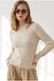Women's Stone Detailed Beard Knitwear Sweater Kzk-19001184 - 3