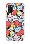 Samsung Galaxy A02S Compatible Cute Colorful Characters Printed Transparent Phone Case