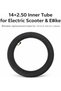 14x2.50 Inner Tube for E-Bike & Delivery Scooter, Heavy Duty Butyl Rubber, Angled Schrader Valve, 14 Inch Replacement Tube for Electric Cargo Bikes - 2