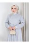 Women's Velvet Tunic Dress with Brooch Detail - 6