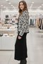 Women's Leopard Pattern Cardigan Standard Knitwear Dress - 2
