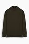Interview Slim Fit Soft Woven Fabric Half Fisherman Sweater