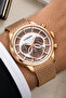 Men's Wristwatch Steel Cord Steel Case Rose-Gold with Bracelet Gift Sdcms1111 - 4