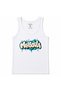 Mahboula Kuwait Turquoise Bubble Graffiti Graphic Tank Top