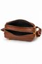 Women's 4-Compartment Soft Leather Cover Gold Color Clover Zipper Crossbody and Shoulder Bag - 4