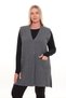 Ribbed Steel Knit Buttoned Pocketed Knitwear Winter Thick Midi Length Mother Women's Knit Vest - 2