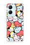 Vivo Y18 Compatible Cute Colorful Characters Printed Transparent Phone Case
