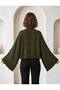 Women's Turtleneck Spanish Sleeve Oversize Knitwear Sweater - 3