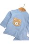 Newborn Baby Süzene Teddy Bear Embroidered 3-Piece Bodysuit Set with Gloves and Hat - 3