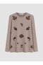 Esvab • Modern & Distinctive Zero Roba Collar Embroidered Women's T-Shirt - 2