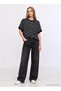 Crew Neck Striped Bat Sleeve Knitwear - 3