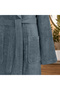 Livia bamboo embroidered family bathrobe set ecru/indigo m-l/l-xl (6 pieces) - 5