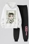 Lisa from Blackpink Printed 3-Yarn Quality Sweatshirt and Sweatpants Kids' Top-Bottom Set
